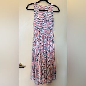 NWT Krimson Klover Piper Multicolor Geometric Racerback Tank Midi Dress in Small
